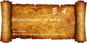 Büchelmayer Aranka névjegykártya