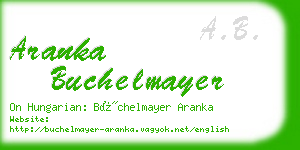 aranka buchelmayer business card